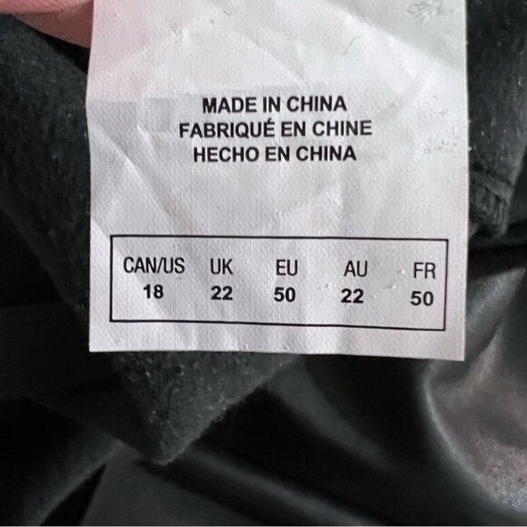 ADDITION Elle Love & Legend High Rise Faux Leather Leggings Size 18 - Picture 10 of 10